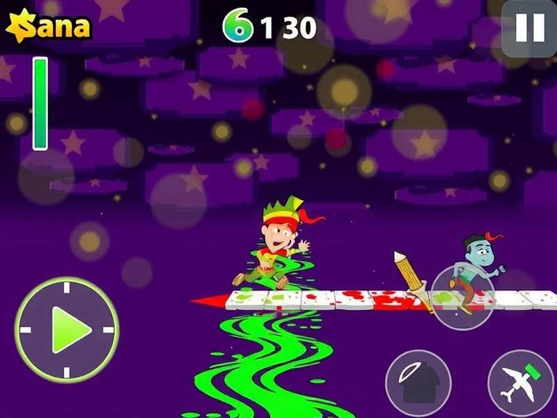 Holi Fun Runner Game Screenshot